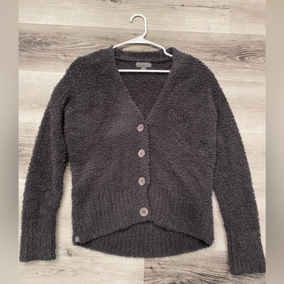 Barefoot Dreams Sweaters - BAREFOOT DREAMS CozyChic Button-Down Cardigan Sweater Women’s Size S Charcoal